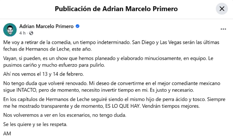 Publicación de Adrián Marcelo