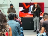 Fabio Colonna en conferencia con medios en la Cineteca Nacional