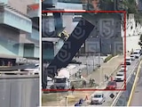 Cae estructura de Plaza Interlomas sobre camioneta; reportan una muerta y al menos otra herida.