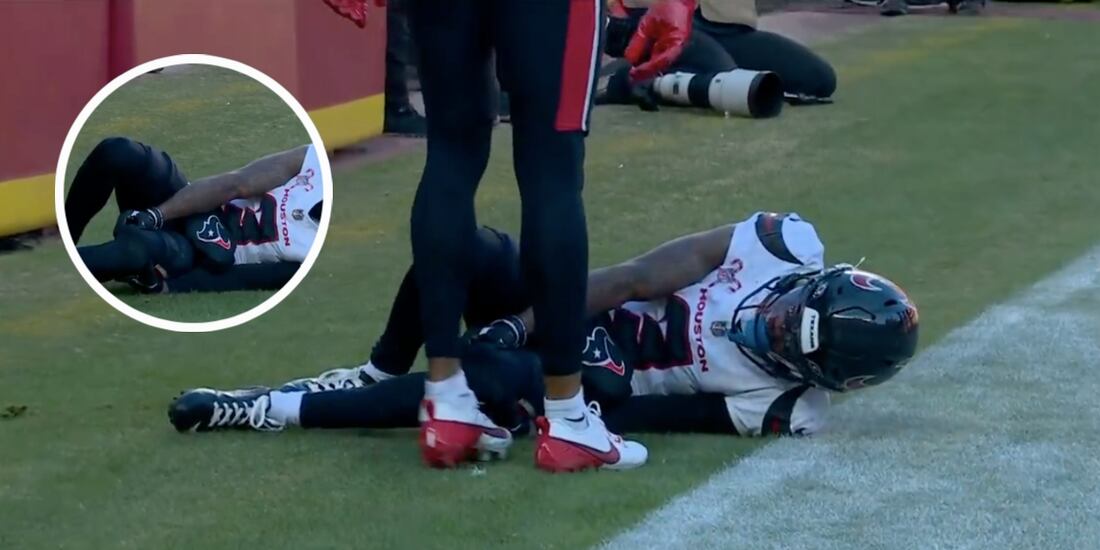 Tank Dell, de los Texans, sufre aterradora lesión en la NFL