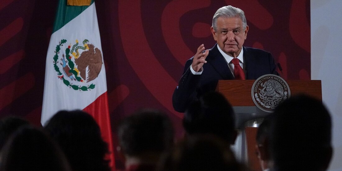 AMLO ofrece conferencia de prensa este lunes 15 de agosto de 2022, desde Palacio Nacional.