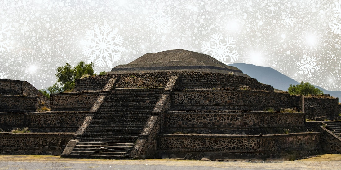 ¿Nieve en Teotihuacán?