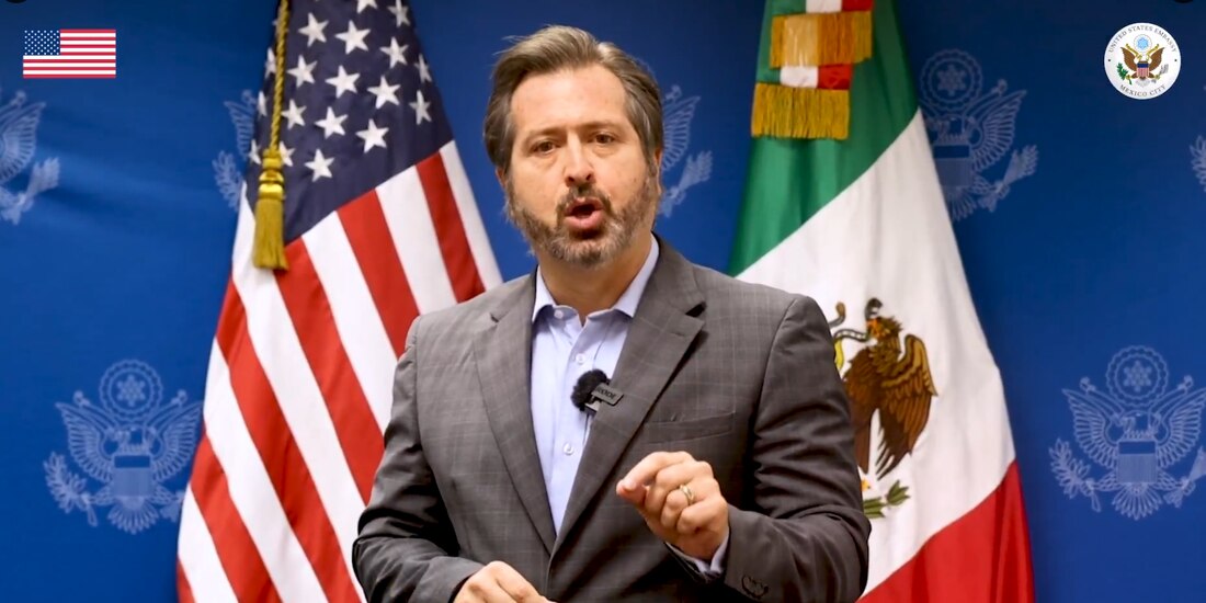 El vocero de la Embajada de Estados Unidos en México, David Arizmendi.
