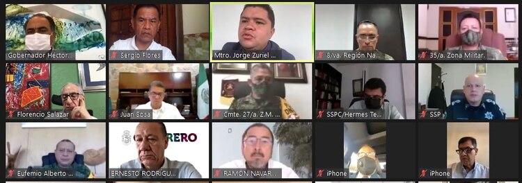 Reunión entre el gobernador de Guerrero y autoridades de la Mesa de Coordinación para la Construcción de la Paz.