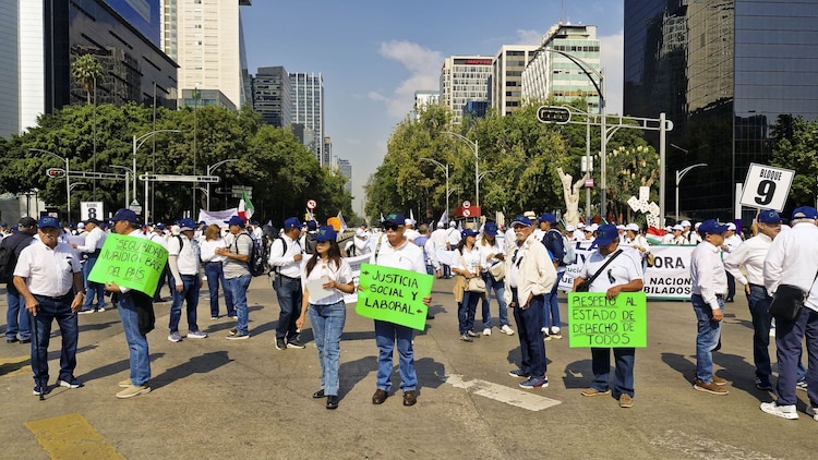 Bloqueo realizado en Paseo de la Reforma en imagen de archivo
