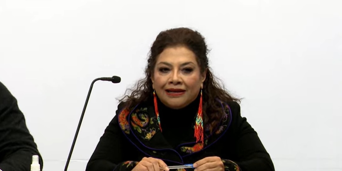 Clara Brugada, Jefa de Gobierno de la Ciudad, en conferencia de prensa.