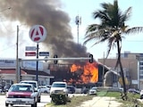Incendian restaurante en Coatzacoalcos