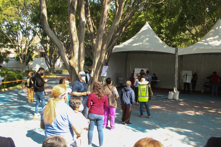 Baja participación en una casilla de Iztacalco.