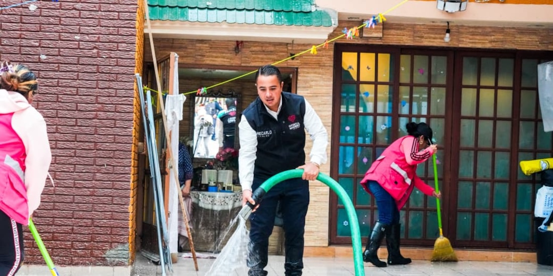Limpieza en la Alcaldía Gustavo A. Madero.