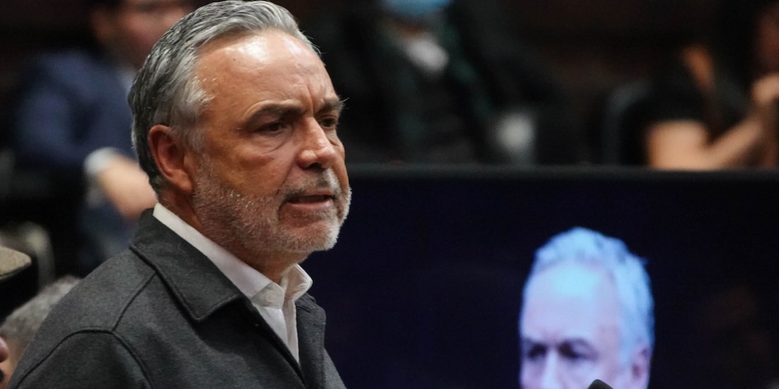 El vicecoordinador de diputados de Morena, Alfonso Ramírez Cuéllar, en sesión del pasado 26 de marzo.