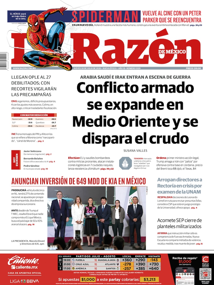 La Razón 30 Julio 2026
