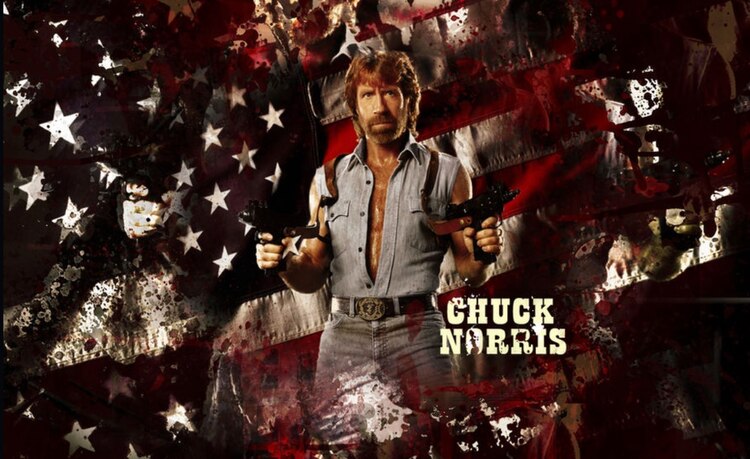 El actor, karateca y fenómeno de internet Chuck Norris.