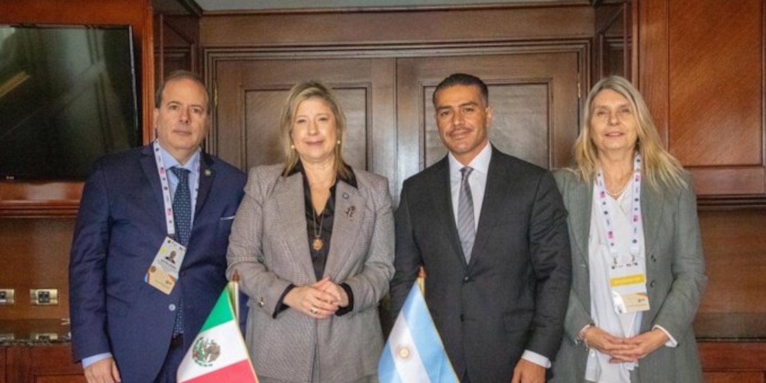 Los funcionarios en la reunión de este 19 de agosto.