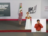 La titular de la Secretaría de Ciencia, Humanidades, Tecnología e Innovación estuvo presente este jueves en Palacio Nacional.