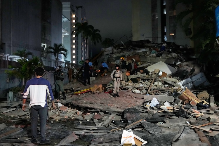 Escombros de un edificio en Caracas, Venezuela, el 24 de junio de 2026.