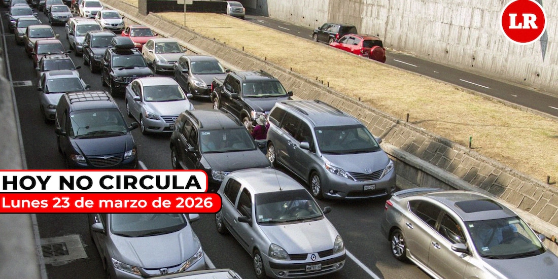 Así aplica el Hoy No Circula este lunes 23 de marzo de 2026 en la Ciudad de México y el Estado de México.