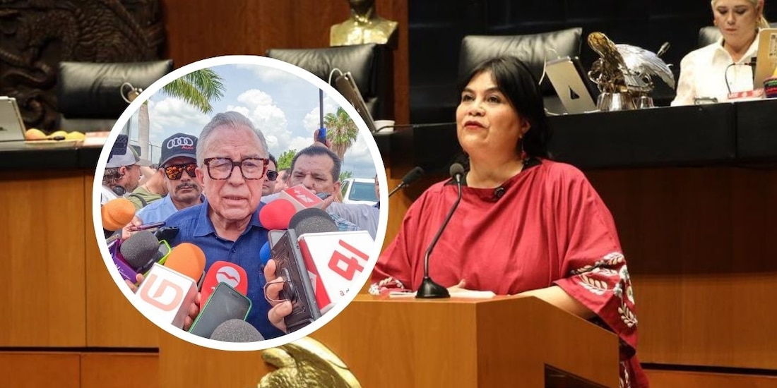 Guadalupe Chavira, senadora de Morena, pide a Rubén Rocha, gobernador de Sinaloa, separarse del cargo.
