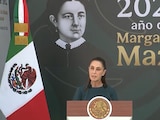 La Presidenta de México este martes en evento oficial en Puebla.