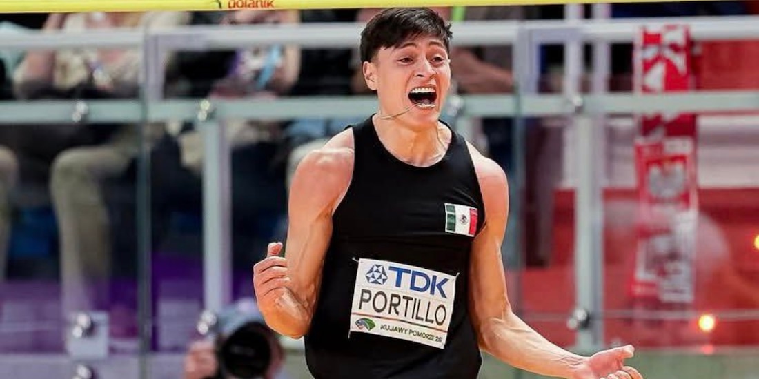 Erick Portillo consigue la primera medalla de plata para México en un Campeonato Mundial de Atletismo Indoor