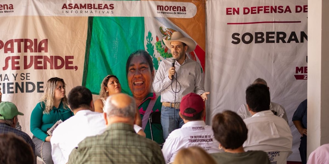 El aspirante Ulises Mejía Haro se consolidó en la primera posición de los estudios de opinión en el estado de Zacatecas.