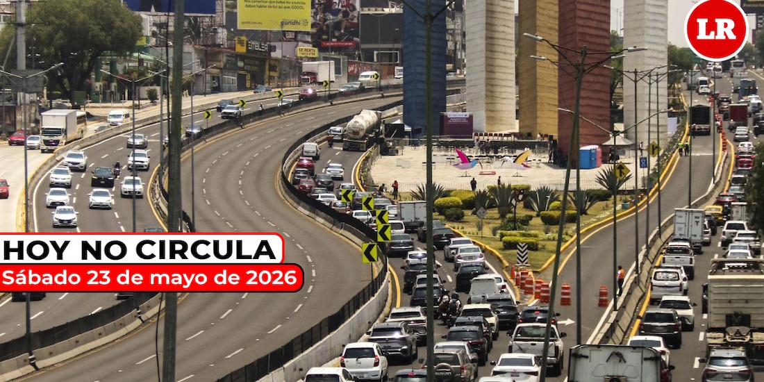 Te decimos cómo aplica el Hoy No Circula este sábado 23 de mayo de 2026 en la Ciudad de México y el Estado de México.