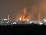Incendio en refinería de Salina Cruz, Oaxaca.