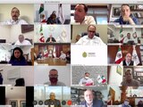 Reunión virtual de gobernadores y autoridades federales.