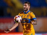 André-Pierre Gignac, durante un partido con Tigres en el Torneo Guard1anes 2021 de la Liga MX.