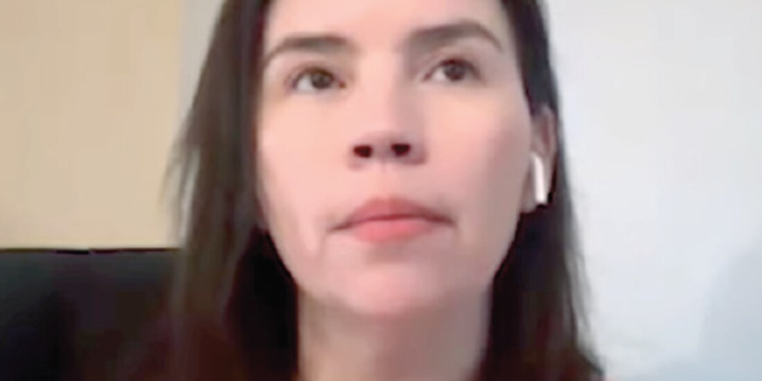 Karla María Estrella en entrevista, ayer, en Al Mediodía con Solórzano.