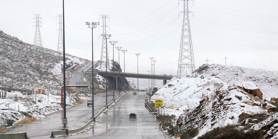 En Chihuahua se registró caída de nieve, ayer, derivada de la tormenta invernal.