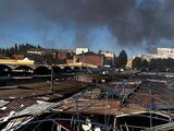 Una vista muestra un mercado destruido por un ataque con misiles rusos, mientras continúa el ataque de Rusia contra Ucrania, en Bakhmut, región de Donetsk , Ucrania, 30 de julio de 2022
