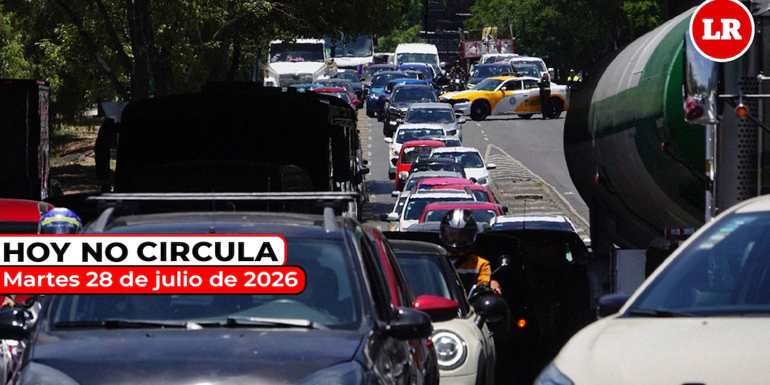 Revisa las restricciones del Hoy No Circula para este martes 28 de julio de 2026 en la Ciudad de México y el Estado de México.