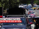 Revisa las restricciones del Hoy No Circula para este martes 28 de julio de 2026 en la Ciudad de México y el Estado de México.