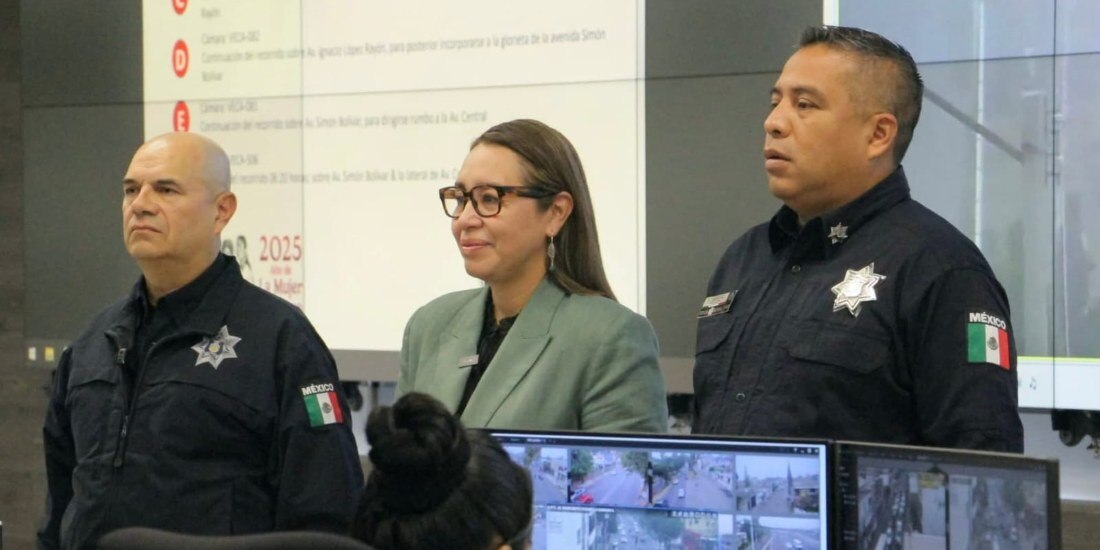Azucena Cisneros supervisa en Centro de Mando operativo disuasivo en Las Américas.