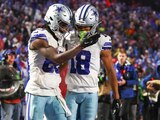 Jugadores de los Dallas Cowboys celebran ante los Buffalo Bills en la NFL