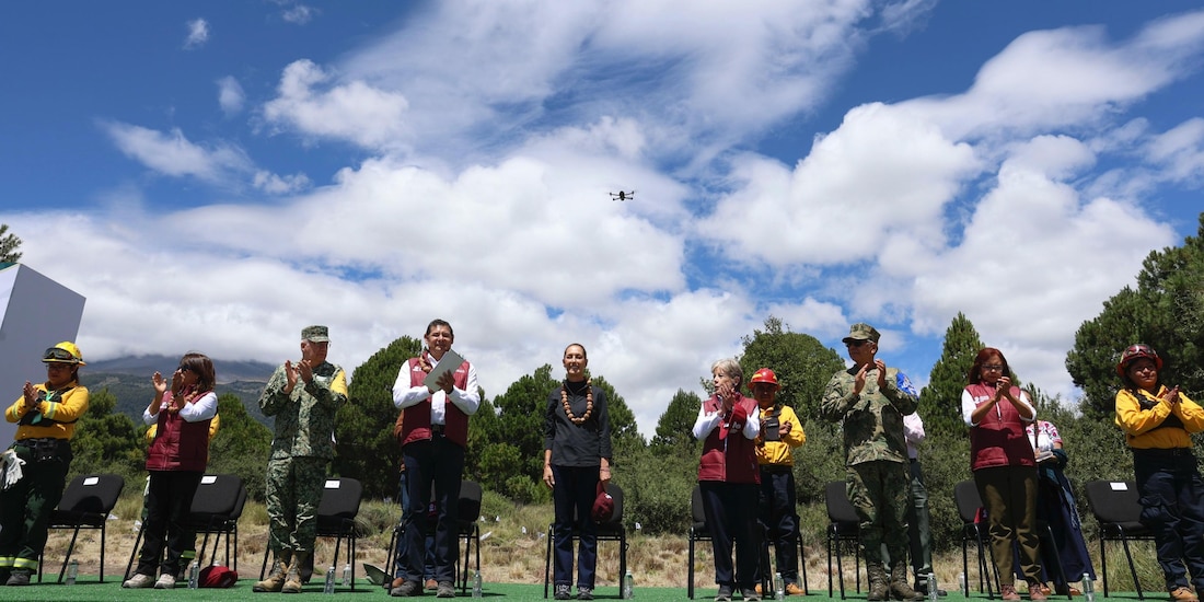 La presidenta Claudia Sheinbaum encabezó en Santiago Xalitzintla, Puebla, el inicio de la Jornada Nacional de Reforestación.