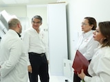 Américo Villarreal supervisa modernización del Centro Oncológico de Tamaulipas.