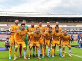 Jugadores de Tigres previo a su partido contra Querétaro en la Liga MX, el pasado 10 de abril.