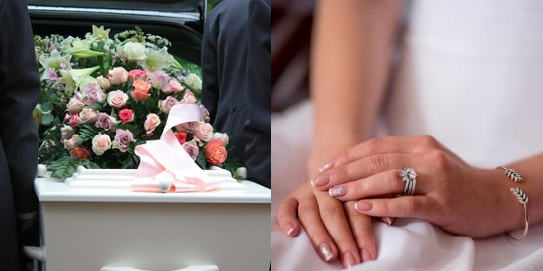 Decidió convertirse en su esposa, sin importarle que fuera en el funeral de él