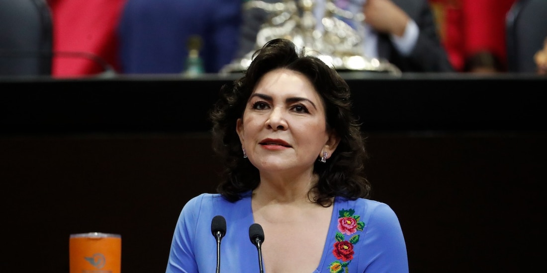 La coordinadora de la Bancada Naranja, Ivonne Ortega Pacheco