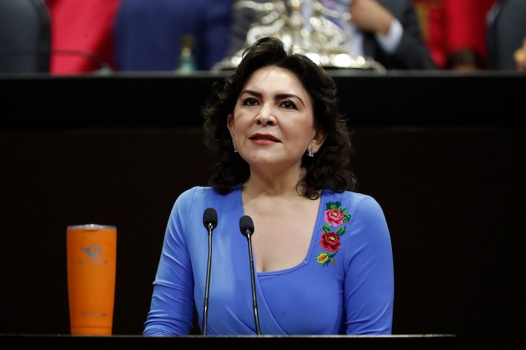 La coordinadora de la Bancada Naranja, Ivonne Ortega Pacheco