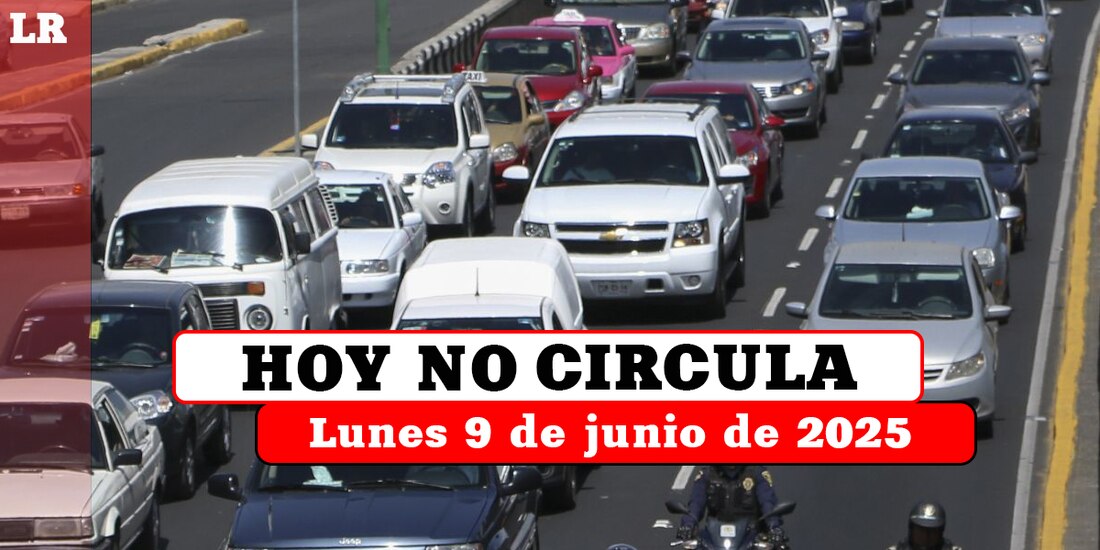 Revisa qué autos no pueden circular este lunes 9 de junio de 2025 en la Ciudad de México y el Estado de México.