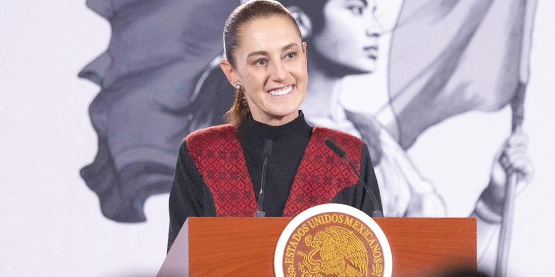 SHEINBAUM, ayer, en Palacio Nacional