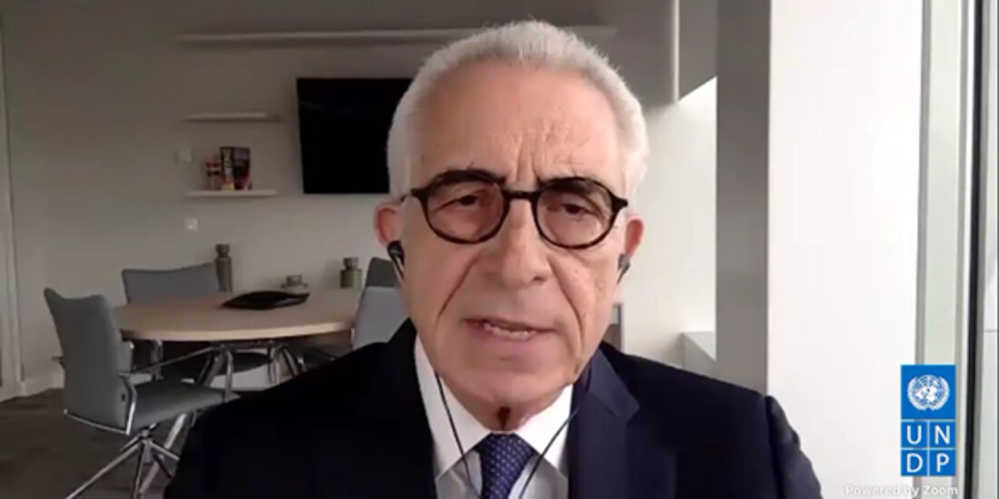 Ernesto Zedillo, expresidente de México, durante un evento del PNUD.