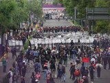 Se registraron enfrentamientos afuera del Estadio Ciudad de México, tras inauguración del Mundial.