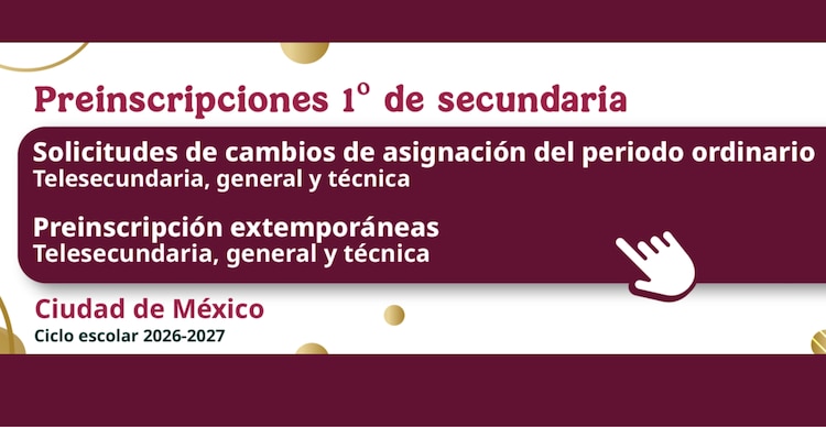 Banner para solicitar el cambio de asignación de escuela