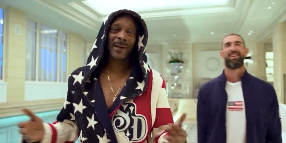 Snoop Dogg entrena con Michael Phelps