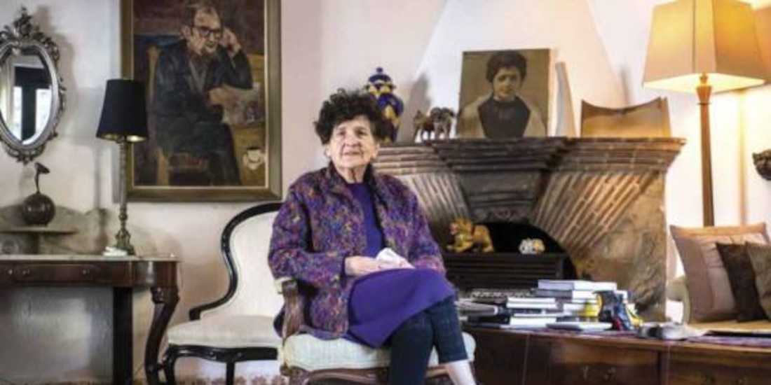 La escritora Margo Glantz, en enero pasado en su casa.