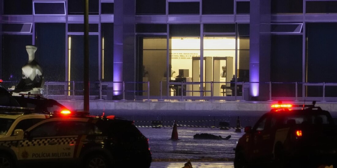 Se reportó un muerto por explosiones frente al Tribunal Supremo de Brasil. Foto: AP