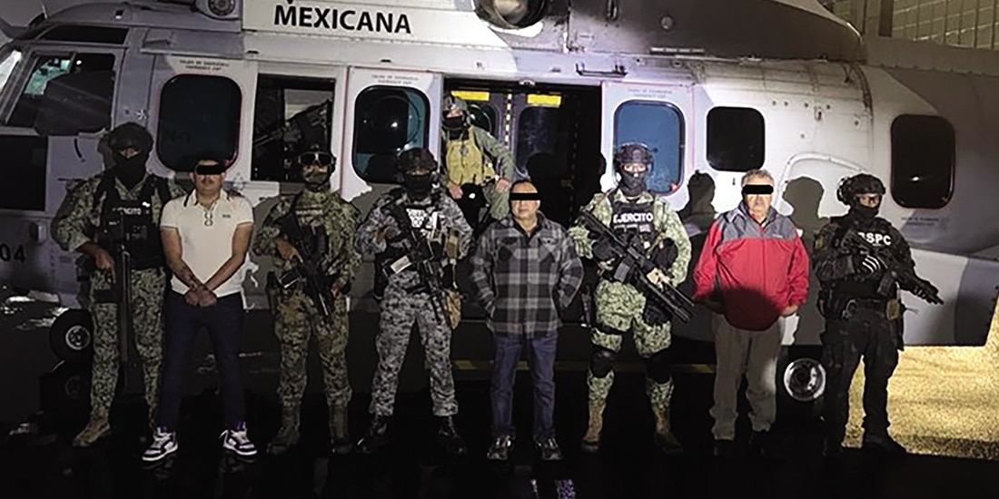 Alfonso Fernández Magallón, Poncho, tras ser detenido el sábado en Michoacán.